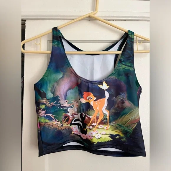 Blackmilk reversible Disney Bambi crop tank size medium - Picture 4 of 15